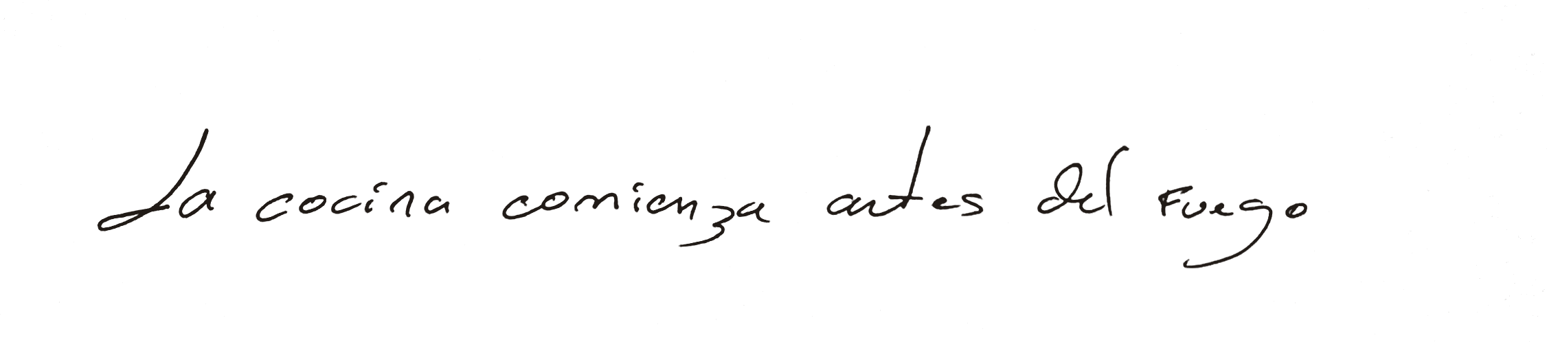 La cocina comienza antes del fuego.